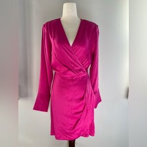 & Other Stories Pink Wrap Dress